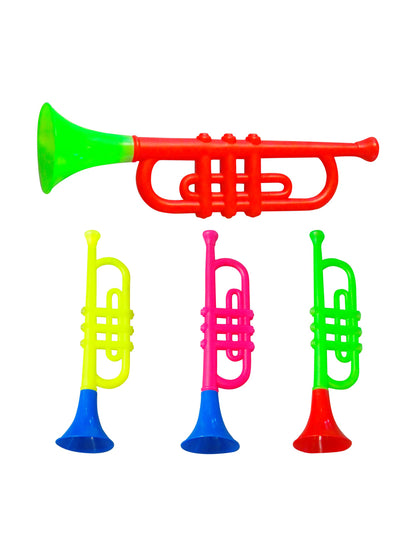 Trompette de clown pour enfant multicolore en plastique