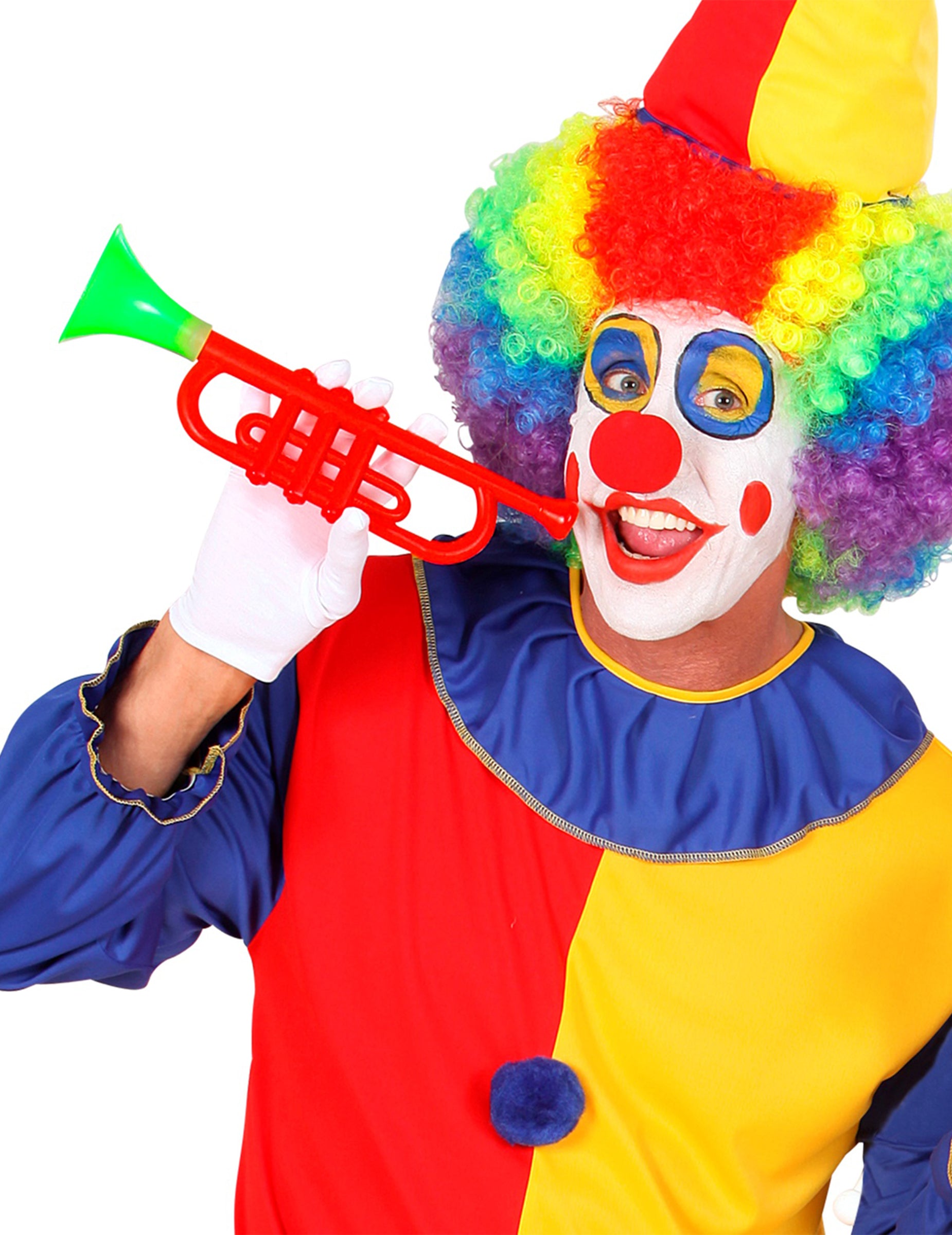 Mise en situation avec personnage de la trompette de clown