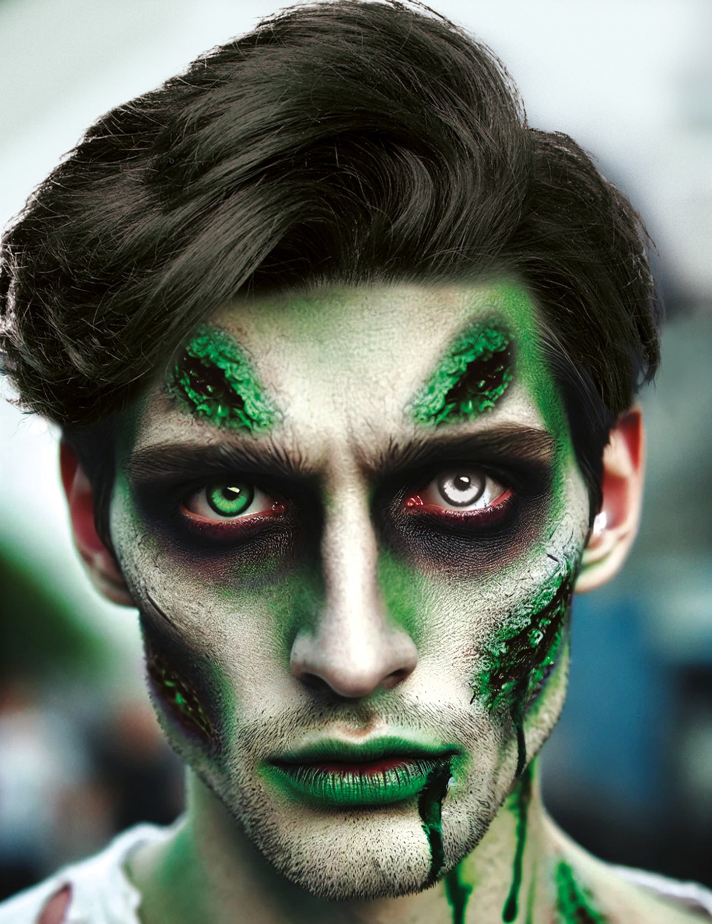 Trubica zelenej falošnej krvi 28 ml