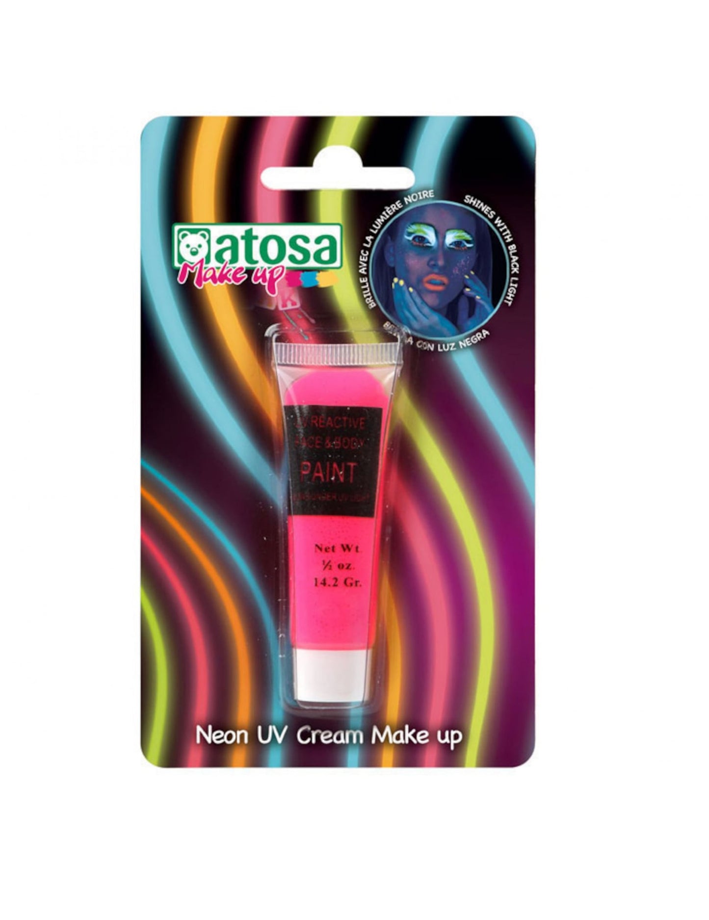 UV ružová neónová make -upová trubica