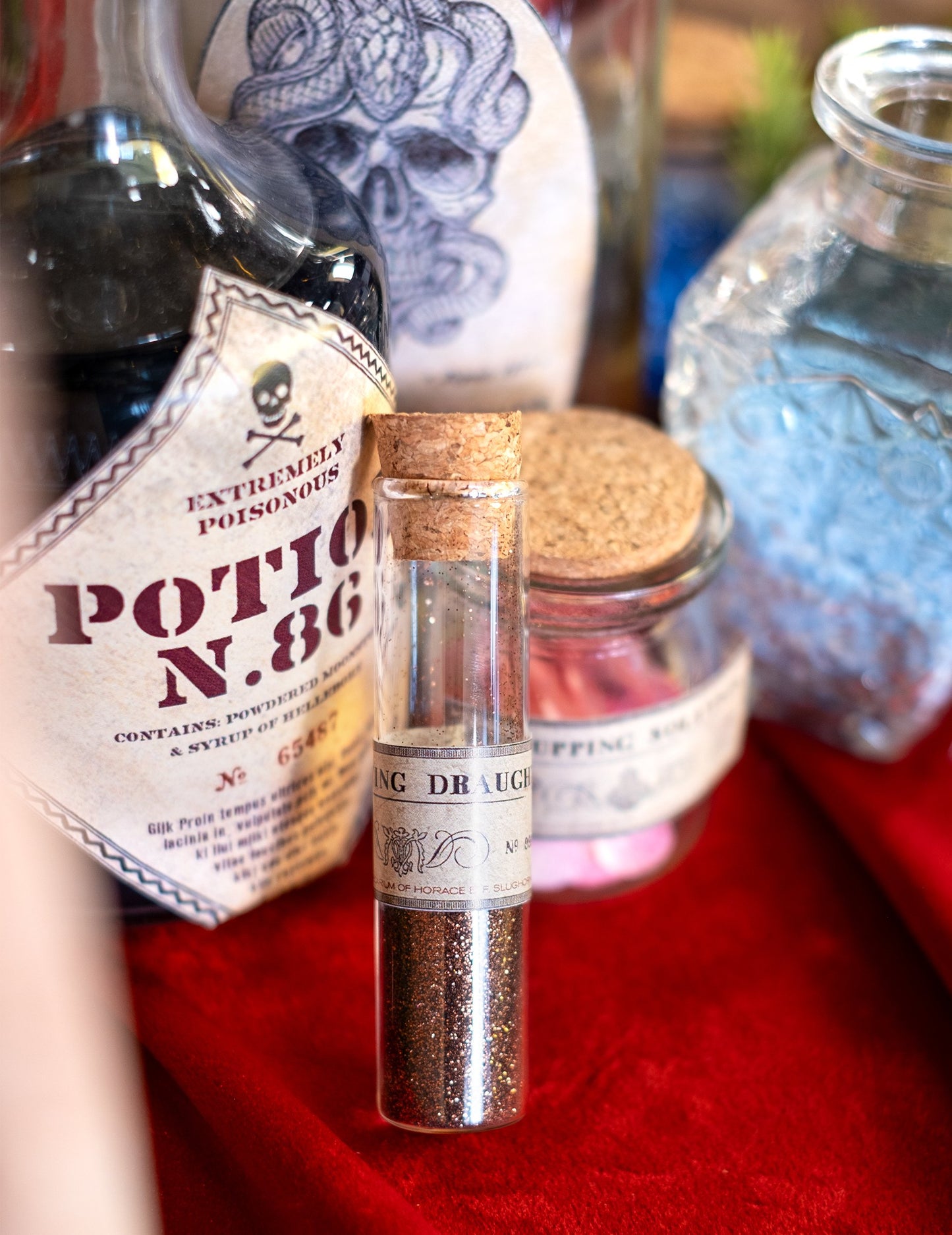 10 sklenených skúmaviek cm s korkovou zátkou