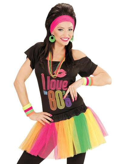 Fluo viacfarebné tutu krátke ženy