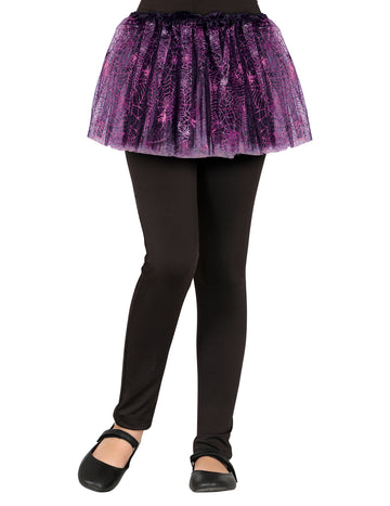 Dievčatá fialová pavúk web tutu