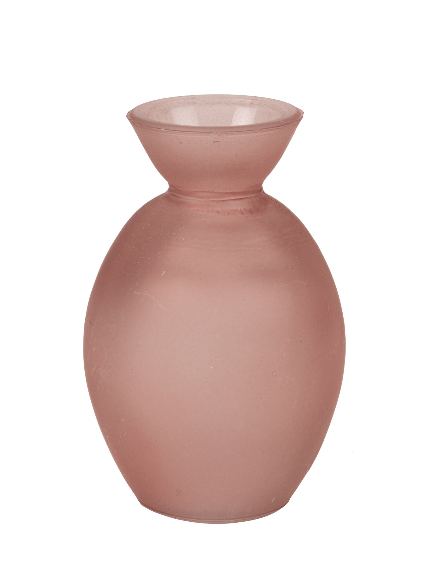 Váza z ružového skla, 150 ml, matná povrchová úprava