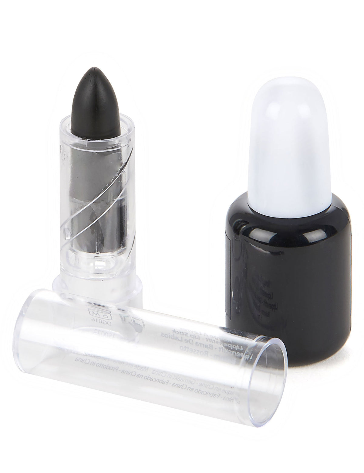 Vernis et rouge à lèvres halloween pour adulte noirs