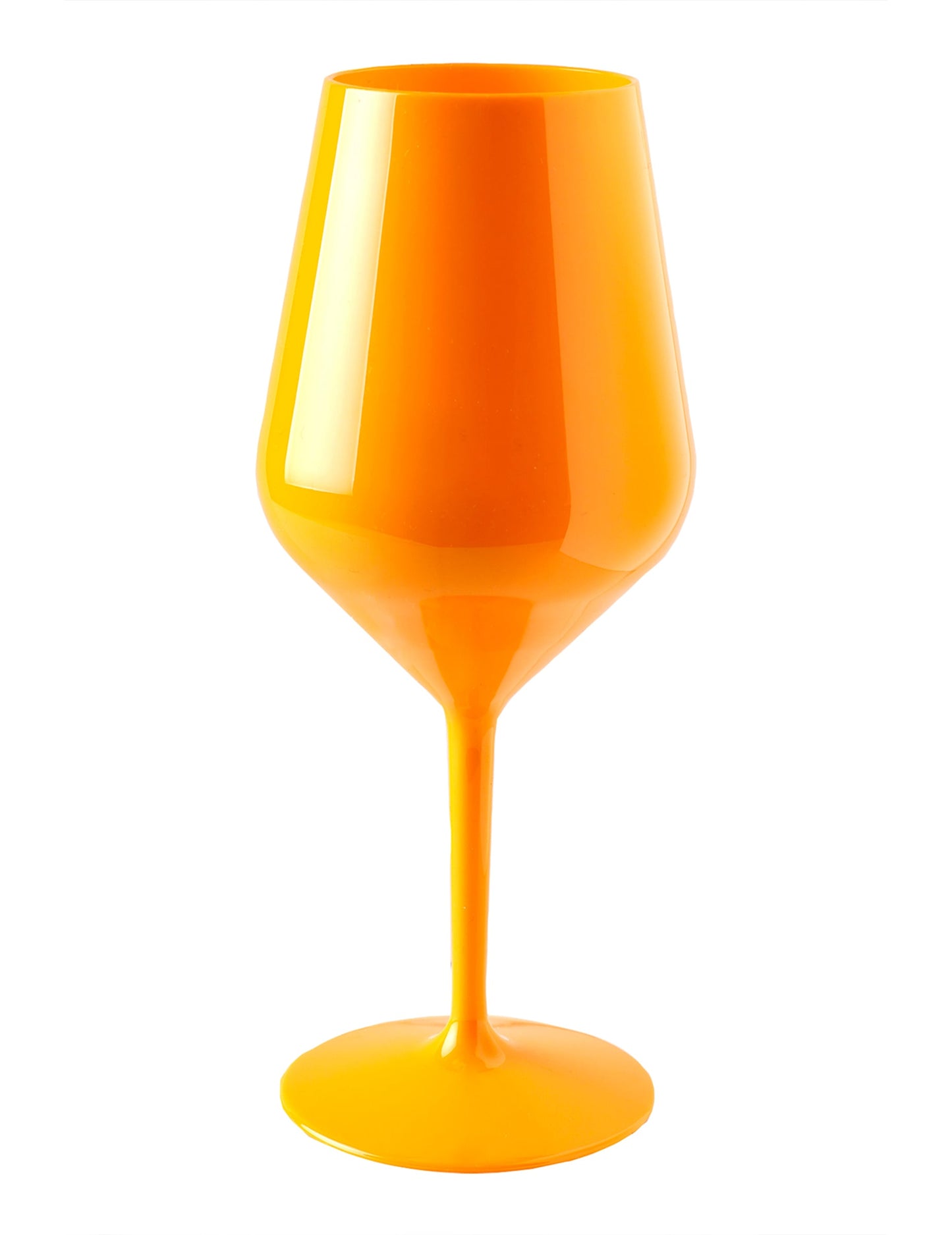 Oranžový vínový pohár na stopke 47 cl