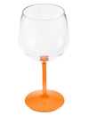 Oranžový kokteilový pohár v tvare gule 58,2 cl