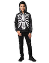 Veste à capuche imprimé squelette adolescent