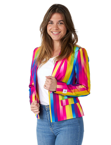 Suitmeister Dámska bunda Rainbow Blazer