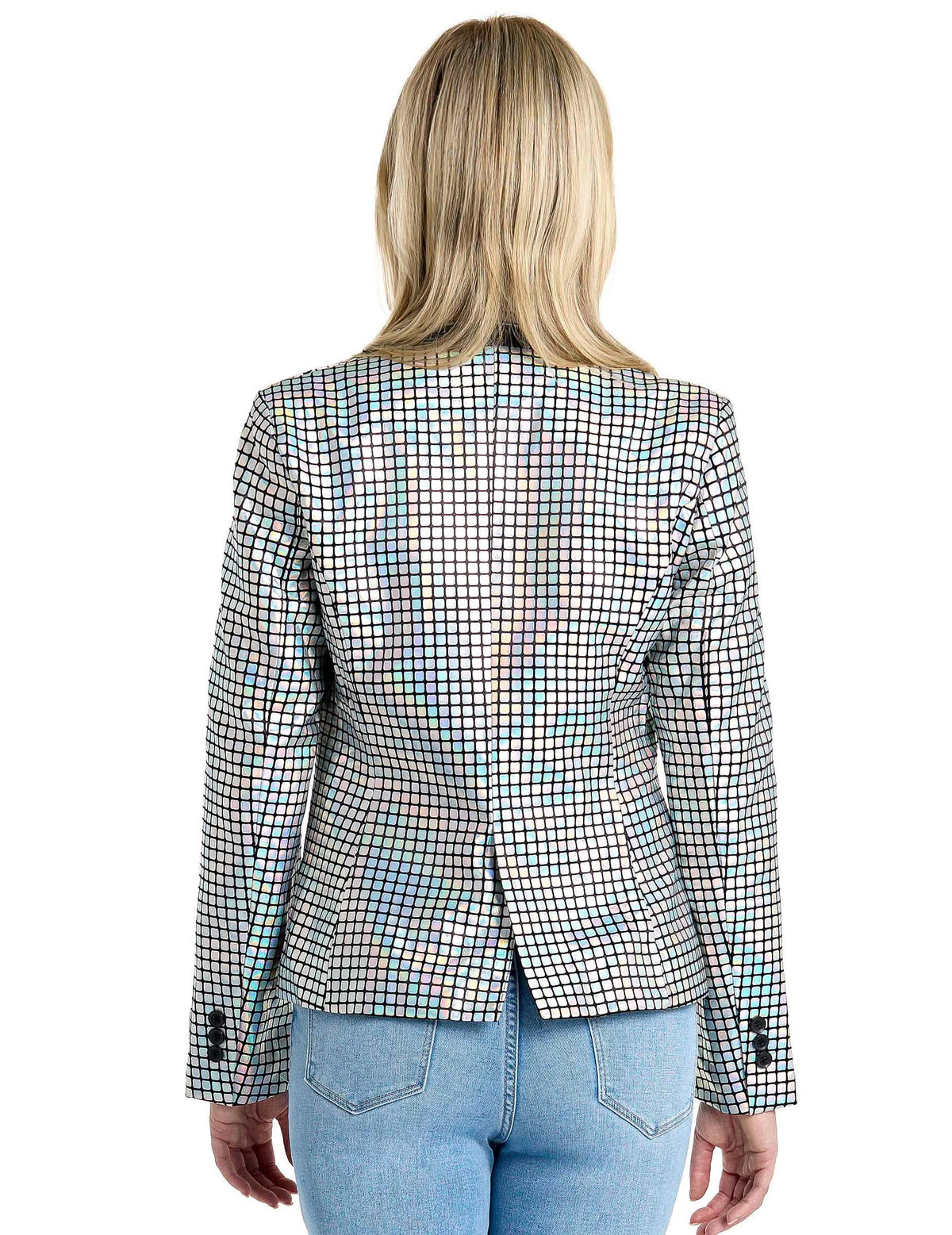 Vue de dos de la veste blazer discoballer Suitmeister