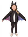 Veste de chauve-souris pour enfant noire et violette avec capuche à oreilles