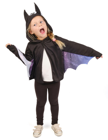 Čierna a fialová detská bunda