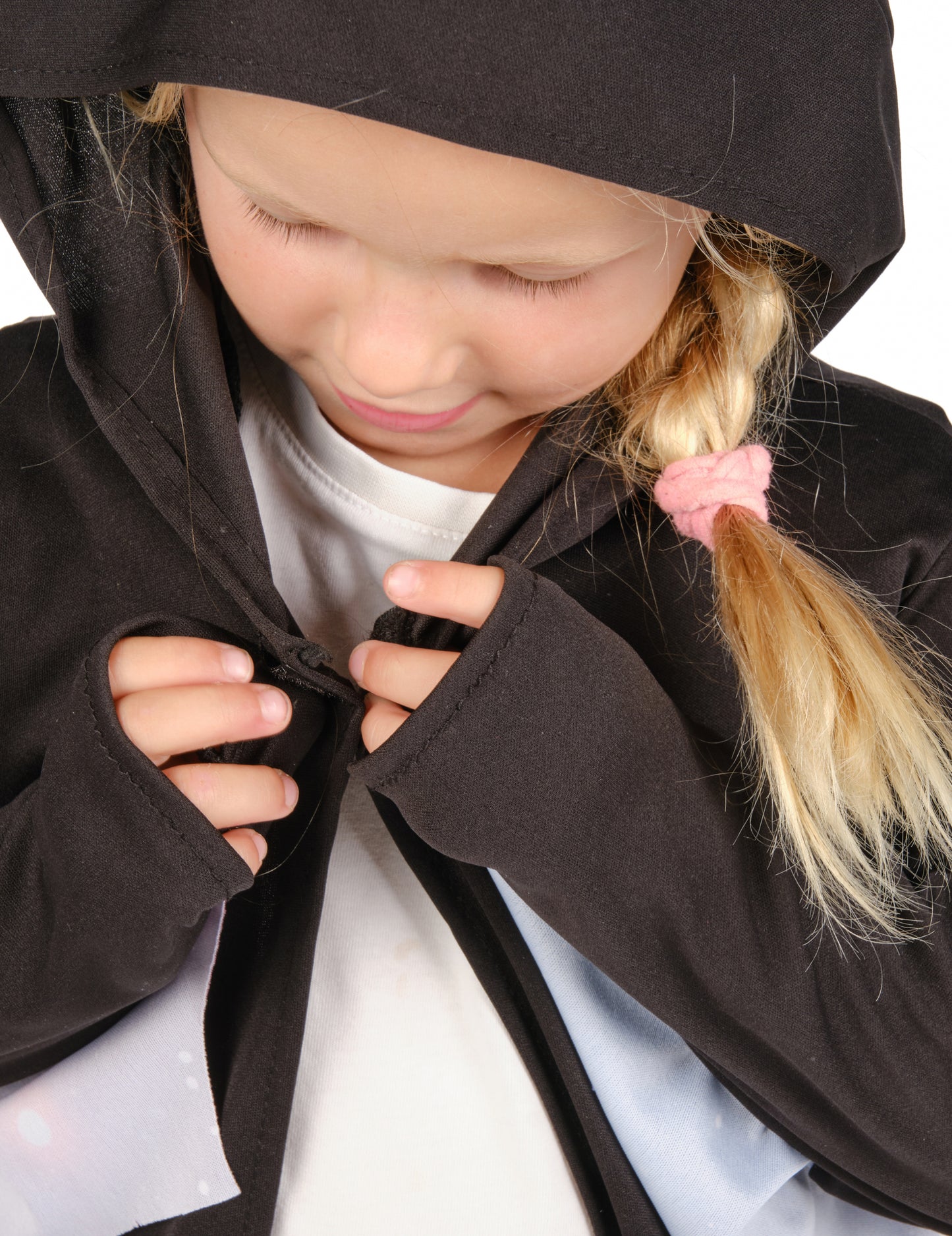 Čierna a fialová detská bunda