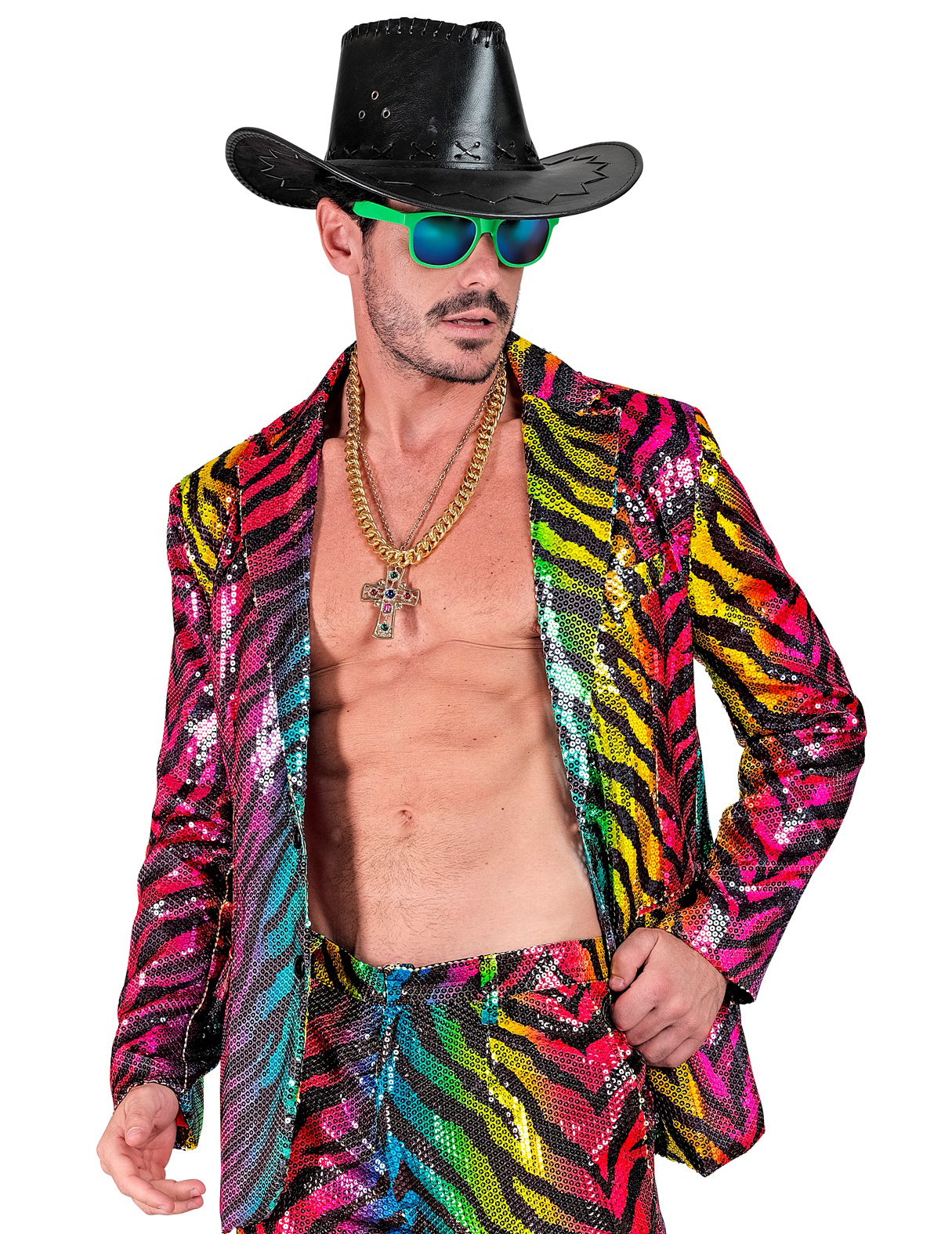 Adult Rainbow Tiger Flowin Suit bunda