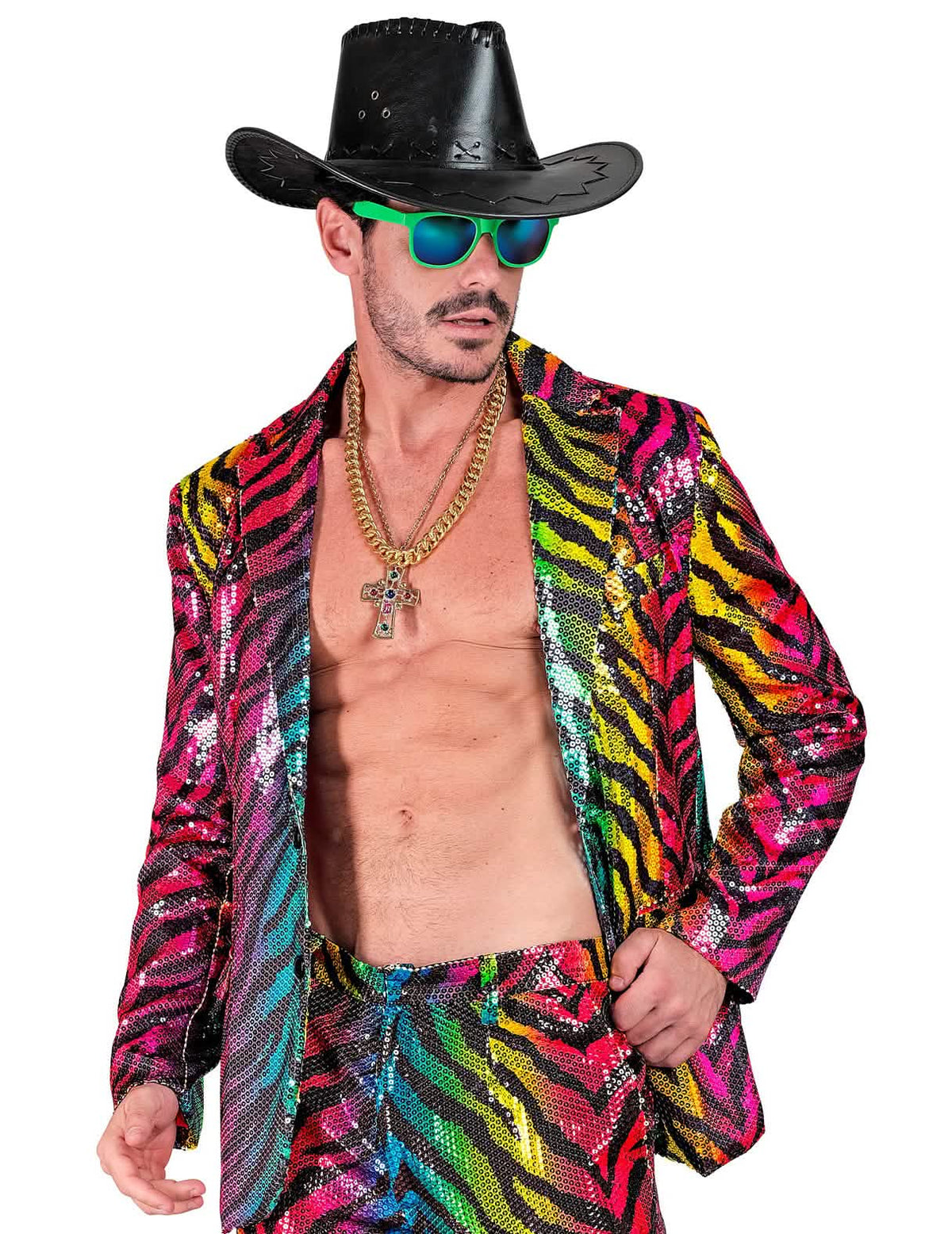 Adult Rainbow Tiger Flowin Suit bunda