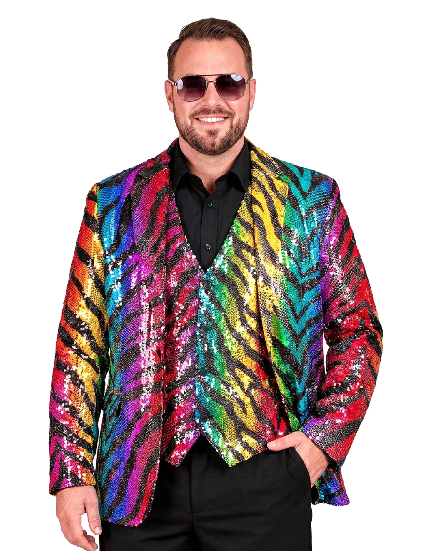 Adult Rainbow Tiger Flowin Suit bunda