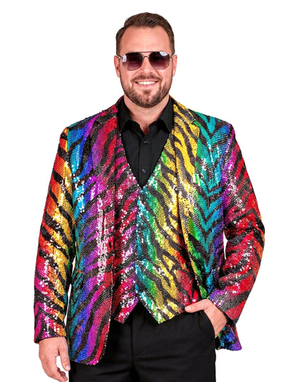 Adult Rainbow Tiger Flowin Suit bunda