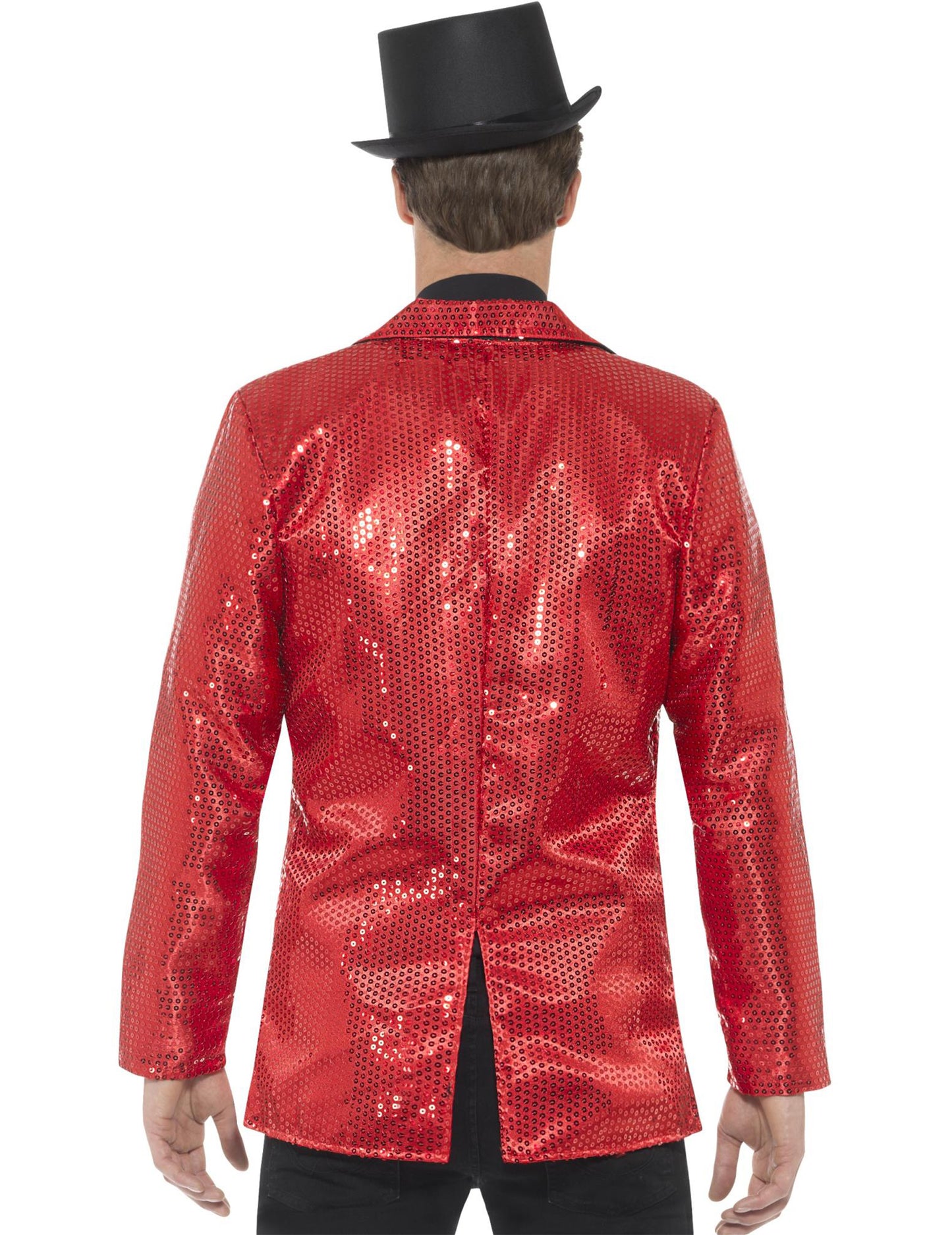 Červená disco bunda s luxusným mužom
