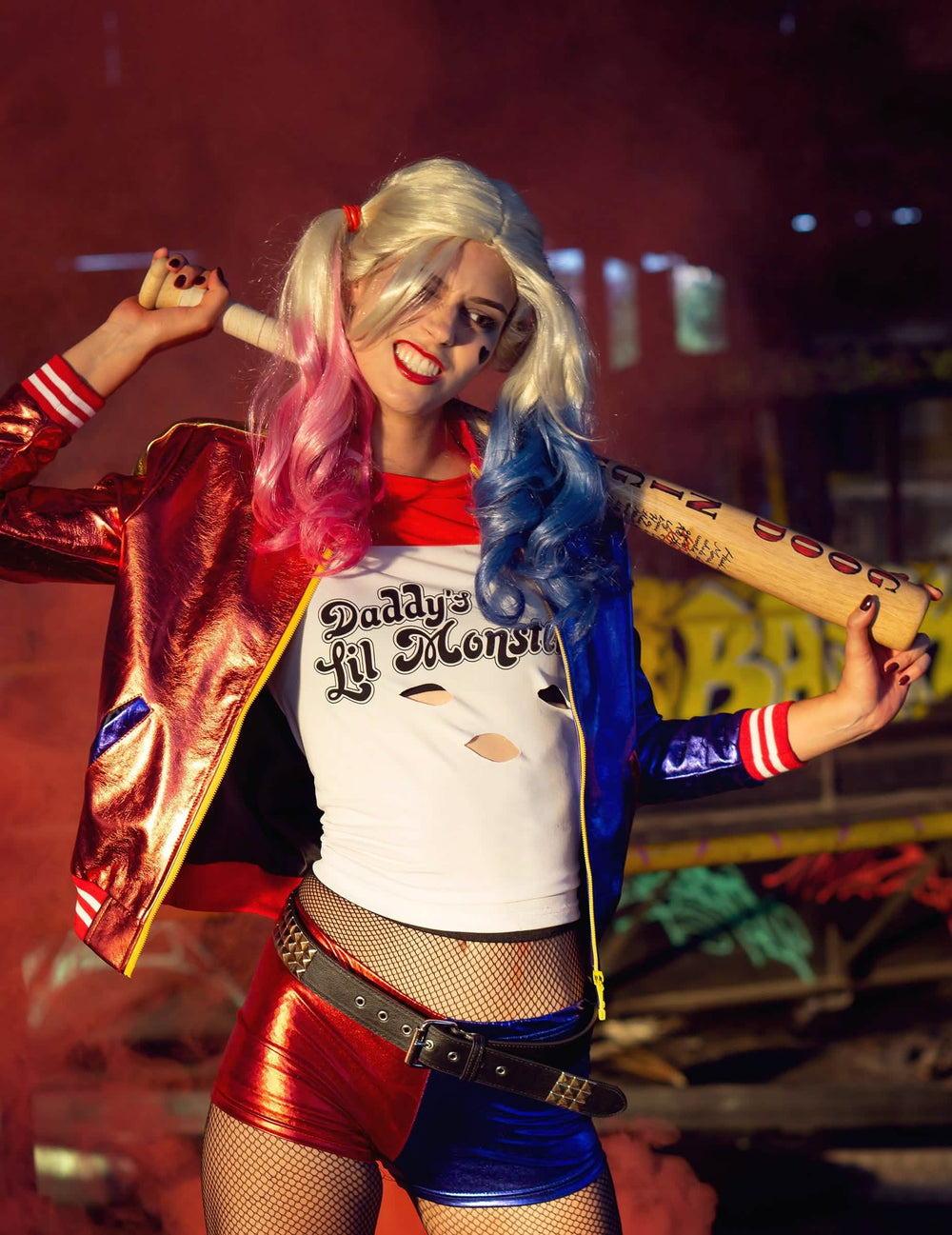 Upravenie bundy a integrovaného trička Harley Quinn Suicide squad™