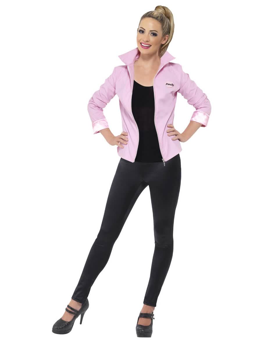 Luxusná ružová bunda Pink Ladies Grease pre ženu ružová