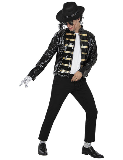 Čierna bunda pre dospelých Michael Jackson