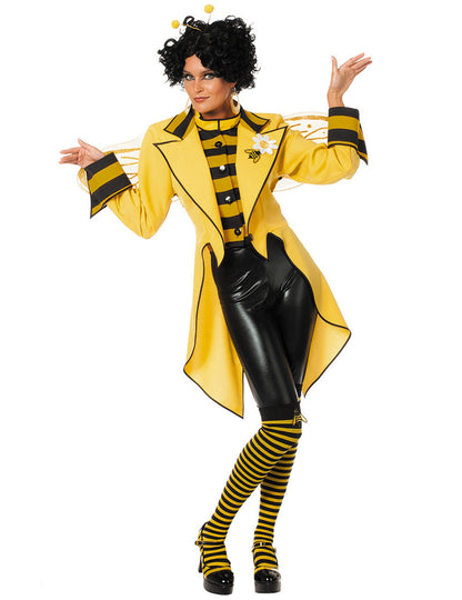 dámsky frak s včelím vzorom