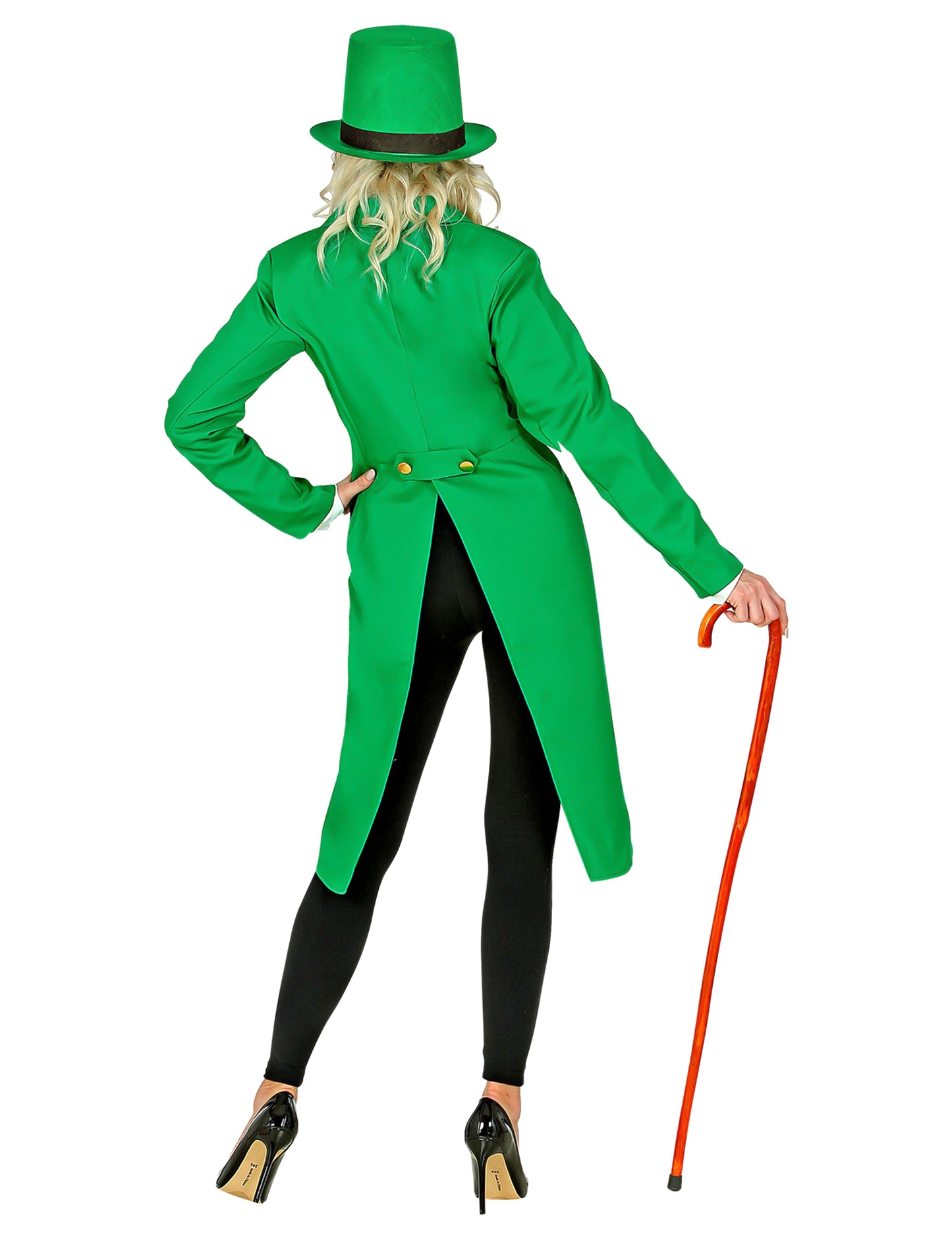 Zelený frak na Svätého Patrika pre ženy 