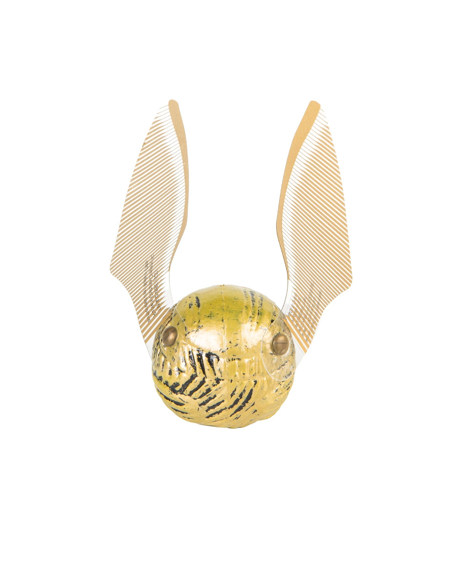 Pohľad z prednej strany so rozprestretými krídlami Zlatonky Harry Potter