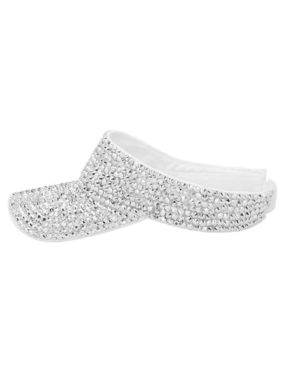 Strieborný šilt s kamienkami pre dospelých