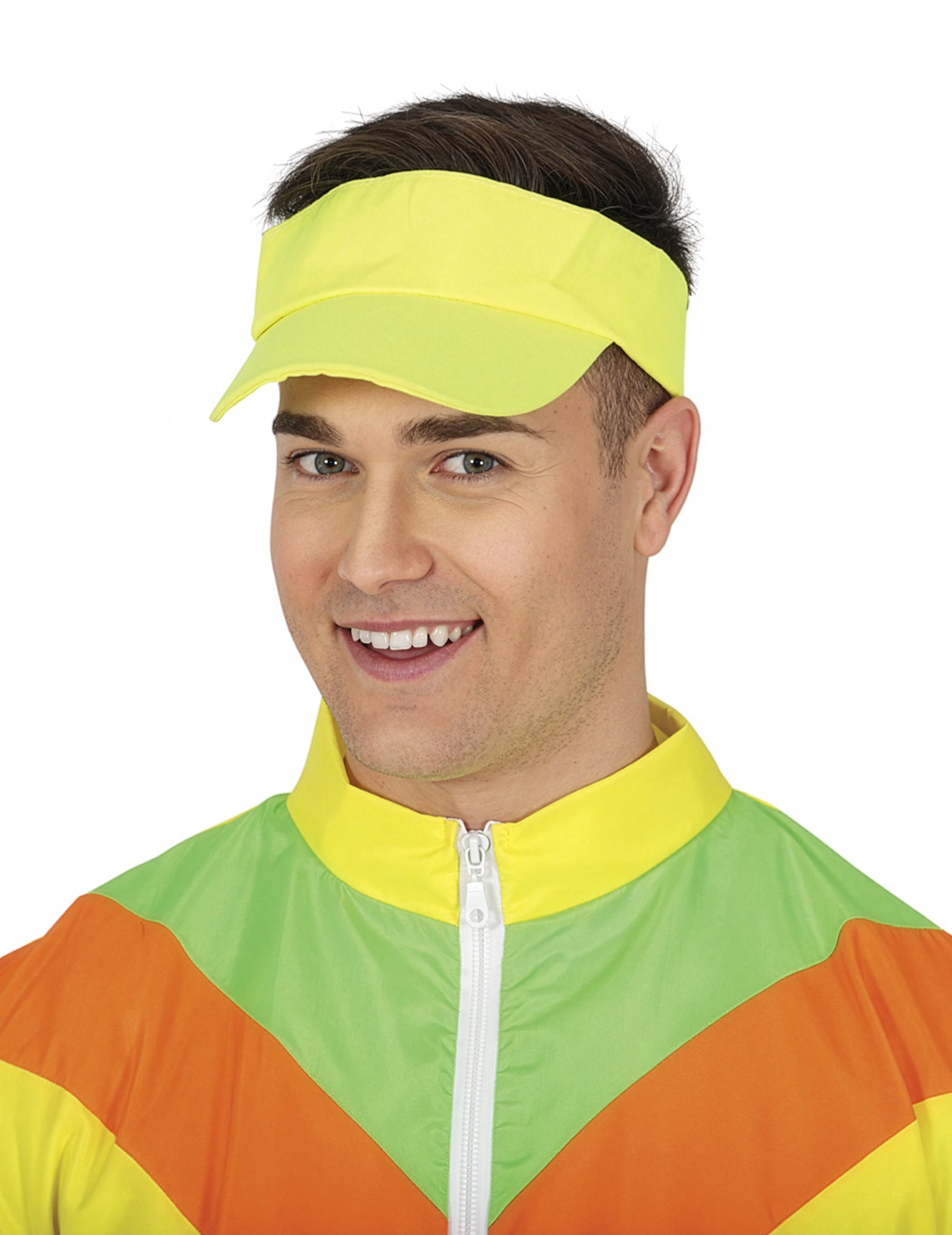 Visière néon pour adulte jaune