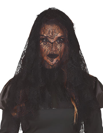 Dospelý čierny manttille plachta